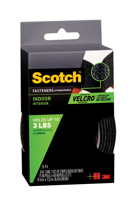 Scotch Medium Foam Hook and Loop Fastener 60 in. L 1 pk