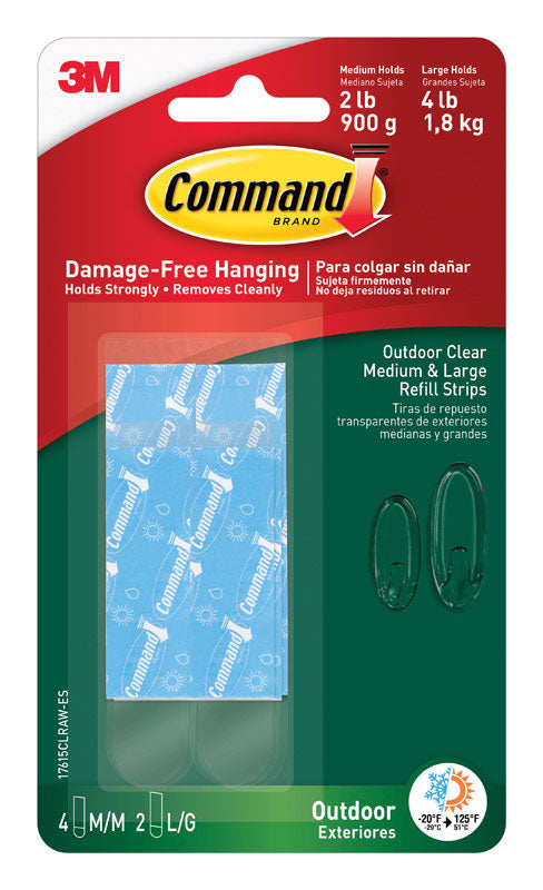 3M Command Assorted Foam Refill Strips 6 pk