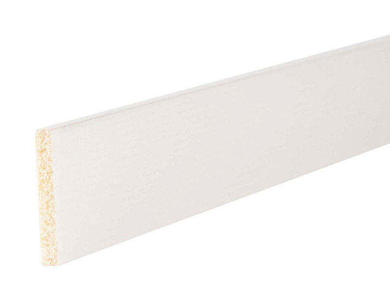 Inteplast Building Products 1/8 in. H X 1-1/8 in. W X 8 ft. L Prefinished White Polystyrene Molding
