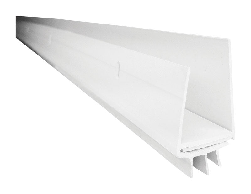 M-D White Vinyl Door Sweep For Doors 3 ft. L X 3/4 in.