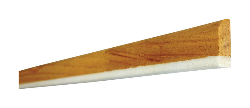 M-D Brown/White Foam/Wood Weatherstrip For Doors 7 ft. L X 0.75 in.