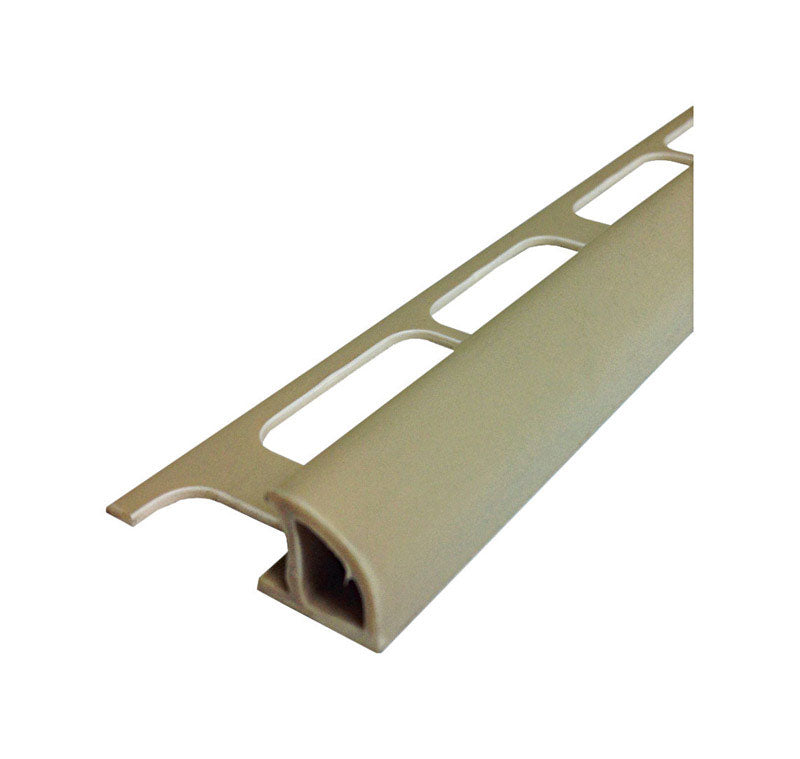 M-D 5/16 in. H X 96 in. L Prefinished Beige PVC Bullnose