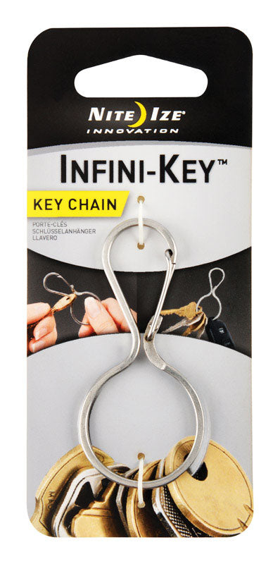 Nite Ize Infini-Key 2 in. D Stainless Steel Silver Key Ring