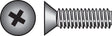Hillman No. 1/4-20 X 2-1/2 in. L Phillips Flat Head Stainless Steel Machine Screws 50 pk