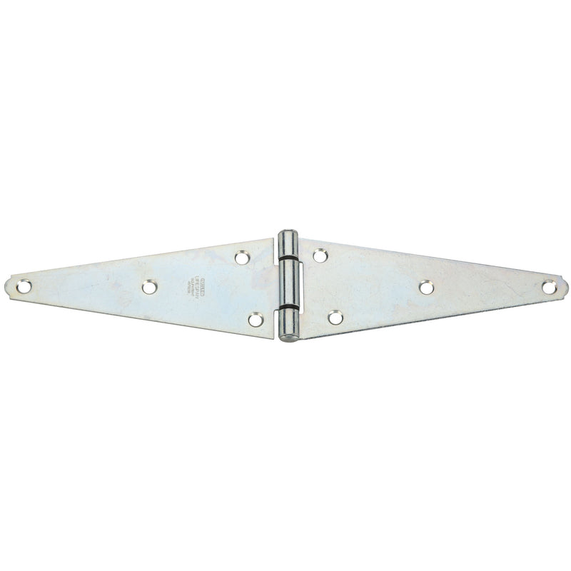 National Hardware 8 in. L Zinc-Plated Heavy Strap Hinge 1 pk