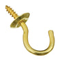 National Hardware Gold Solid Brass 1.14 in. L Cup Hook 10 lb 50 pk