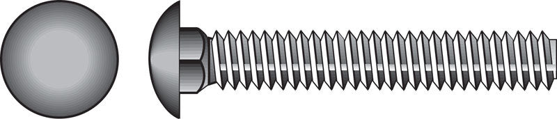 Hillman 5/16 in. X 2 in. L Zinc-Plated Steel Carriage Bolt 100 pk