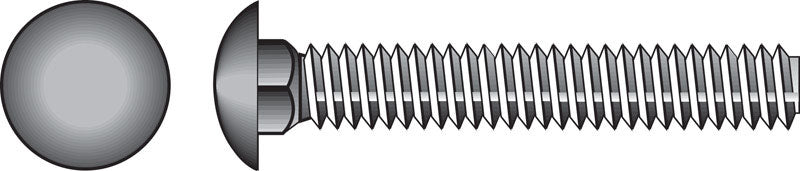 Hillman 1/2 in. X 2-1/2 in. L Zinc-Plated Steel Carriage Bolt 25 pk