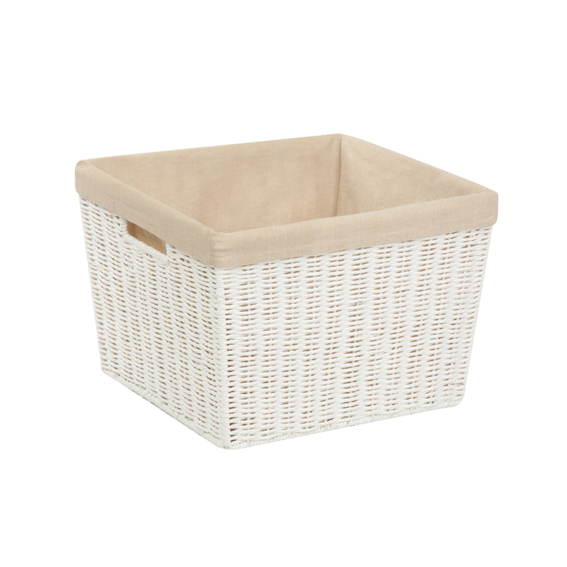 Honey-Can-Do White Organizer Bin 10 in. H X 15 in. W X 13 in. D
