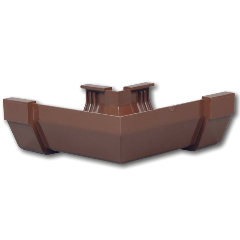 Amerimax 3.3 in. H X 5 in. W X 5 in. L Brown Vinyl U Gutter Corner