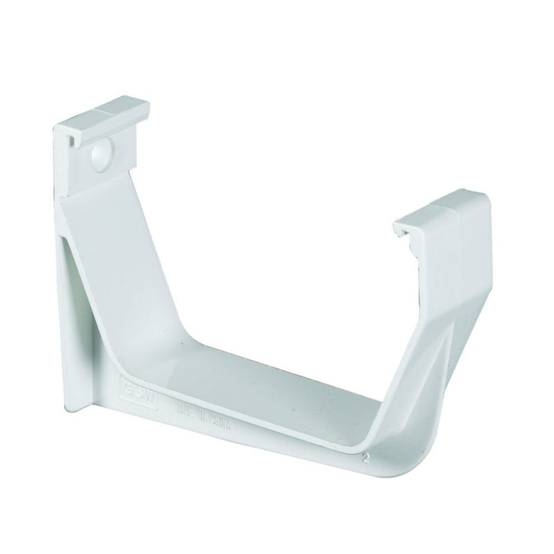 Amerimax 3.25 in. H X 1.125 in. W X 5.75 in. L White Vinyl U Exterior Hook Bracket