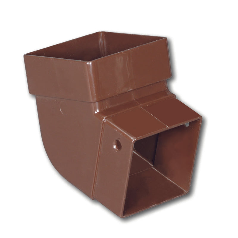 Amerimax 3.88 in. H X 3.63 in. W X 3.63 in. L Brown Vinyl U Gutter Elbow