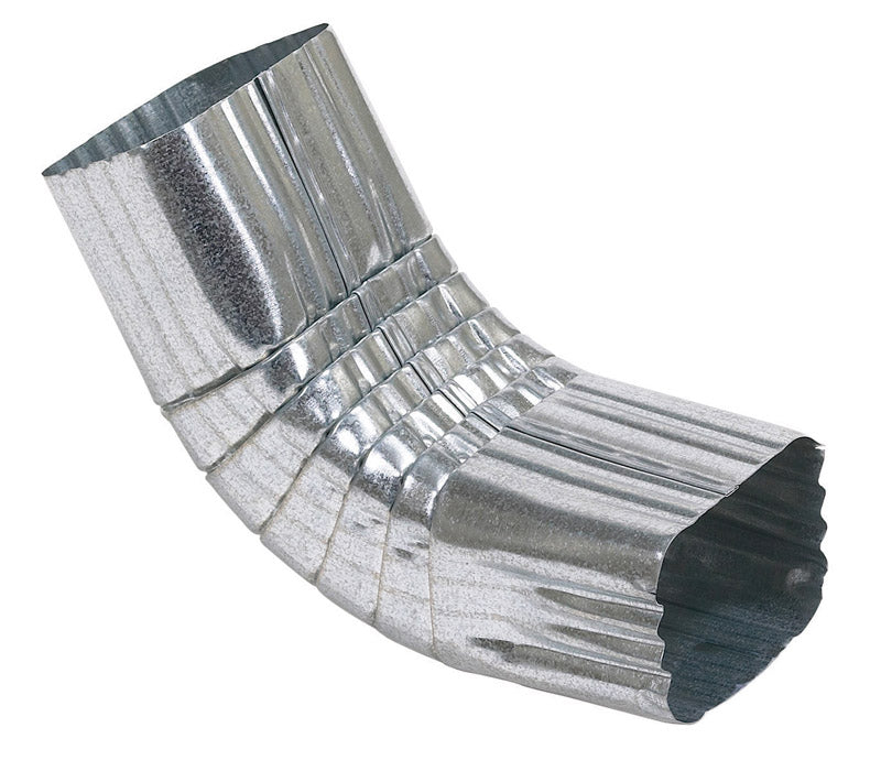 Amerimax 2 in. H X 3 in. W X 9 in. L Metallic Galvanized Steel A Downspout Elbow