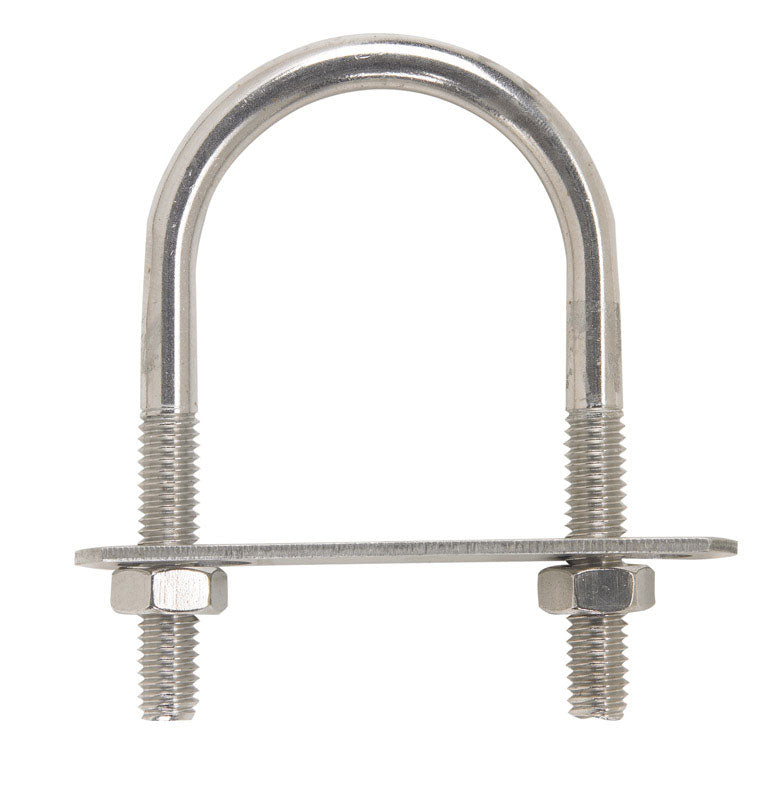 Hampton 5/16 in. X 1-3/4 in. W X 3 in. L Coarse Stainless Steel U-Bolt