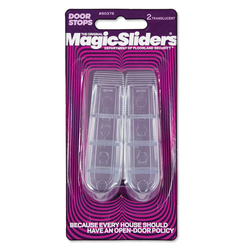 Magic Sliders 4 in. W X 1 in. L Acrylic Clear Door Stop
