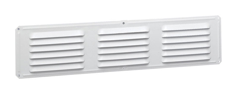 Air Vent 4 in. H X 16 in. L White Aluminum Undereave Vent