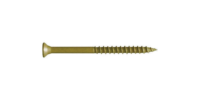 FastenMaster GuardDog No. 10 X 3 in. L Gold Phillips/Square Bugle Head Deck Screws 75 pk