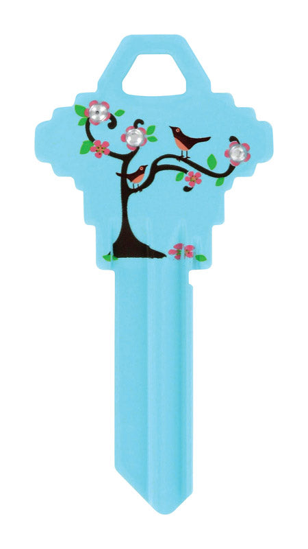 Hillman DIVA Tree & Birds House/Office Universal Key Blank Single