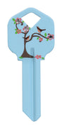 Hillman DIVA Tree & Birds House/Office Universal Key Blank Single