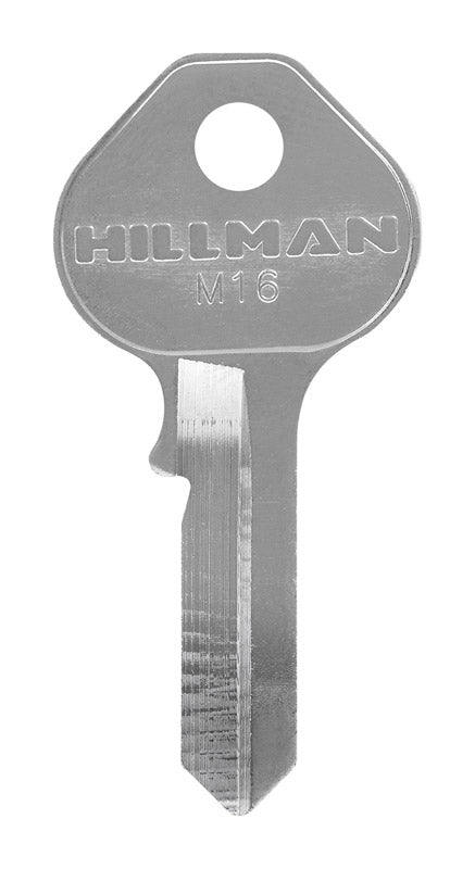 Hillman Traditional Key Padlock Key Blank M16 Single For Master Locks
