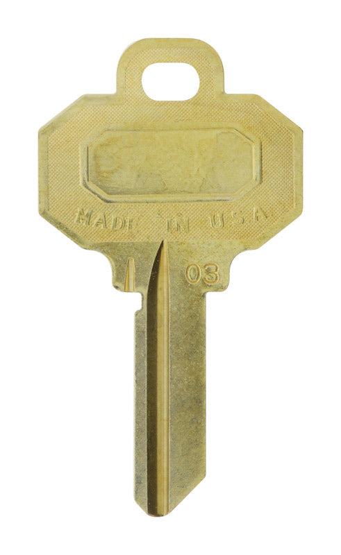 Hillman Traditional Key House/Office Key Blank BW2 Single For Baldwin Locks