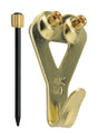 Hillman OOK Brass-Plated Blue Picture Hanger 50 lb 2 pk