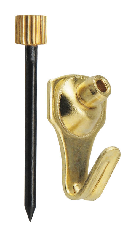 OOK Brass-Plated Blue Picture Hanger 5 lb 4 pk