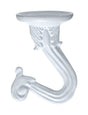 OOK Medium Vinyl Coated White Steel 1-1/2 in. L Swag Hook 30 lb 2 pk
