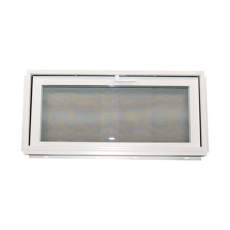 Duo-Corp Aristoclass Hopper White Glass/Vinyl Window 15.25 in-lb H X 3.25 in. W X 32.125 in. L 1 pk