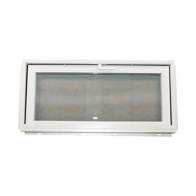 Duo-Corp Aristoclass Hopper White Glass/Vinyl Window 15.25 in-lb H X 3.25 in. W X 32.125 in. L 1 pk