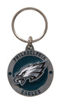 HILLMAN NFL Tempered Steel Black Split Ring Keychain