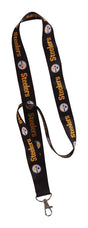 HILLMAN NFL Polyester Multicolored Carabiner Clip Lanyard