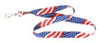 HILLMAN American Flag Polyester Multicolored Decorative Key Chain Lanyard