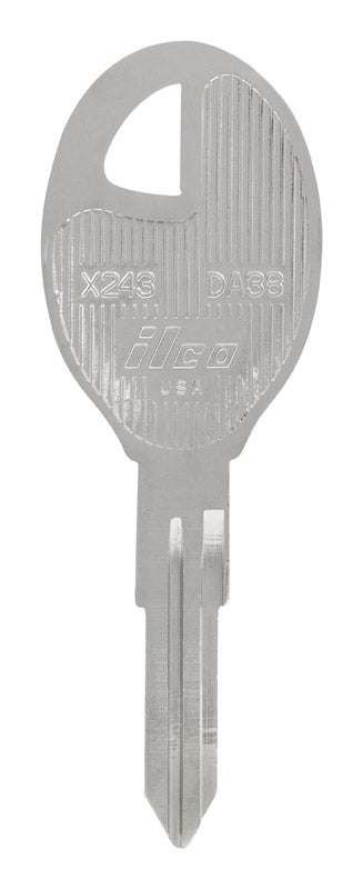 Hillman Automotive Key Blank DA38 Double For Nissan