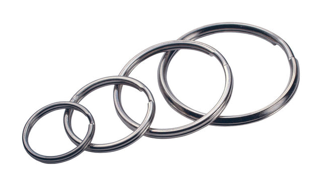 HILLMAN Tempered Steel Assorted Split Rings/Cable Rings Key Ring