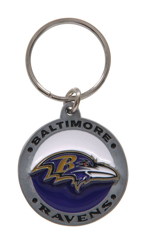 HILLMAN NFL Tempered Steel Silver Split Ring Keychain