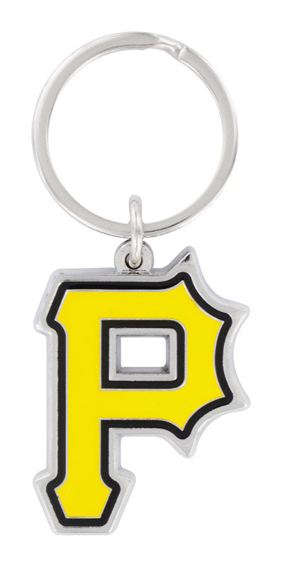 HILLMAN MLB Tempered Steel Silver Split Ring Keychain