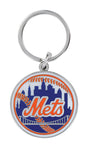 HILLMAN MLB Metal Silver Split Ring Keychain