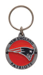 HILLMAN NFL Tempered Steel Silver Split Ring Keychain
