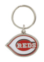 HILLMAN MLB Tempered Steel Silver Split Ring Keychain