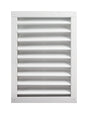 Master Flow 14 in. W X 24 in. L White Aluminum Wall Louver