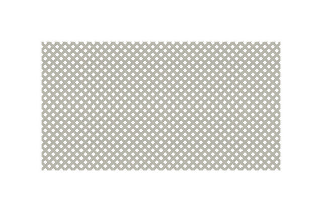 Deckorators 4 ft. W X 8 ft. L Gray Plastic Privacy Lattice Panel