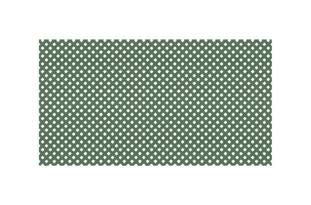 Deckorators 4 ft. W X 8 ft. L Dark Green Plastic Privacy Lattice Panel