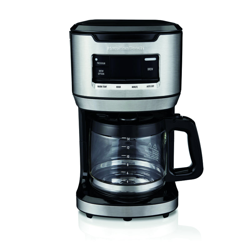 Hamilton Beach 14 cups Black/Silver Coffee Maker