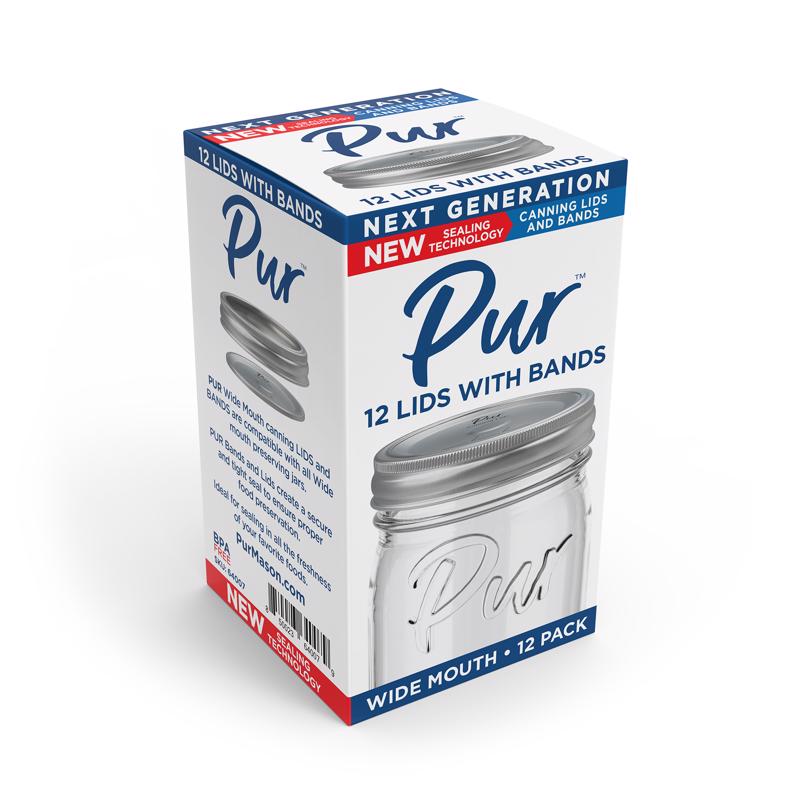 Pur Mason Wide Mouth Canning Lids and Bands 12 pk