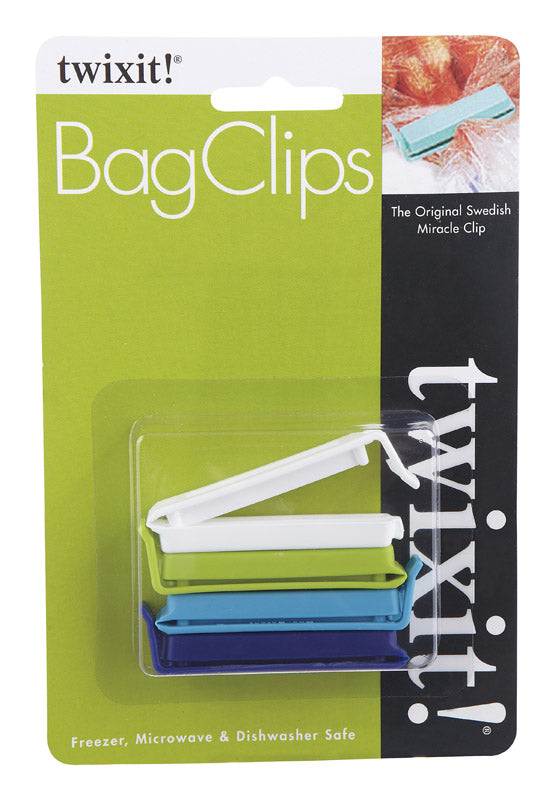 Twixit Multicolored Plastic Bag Clips