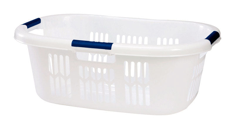 Rubbermaid White Polyethylene Laundry Basket