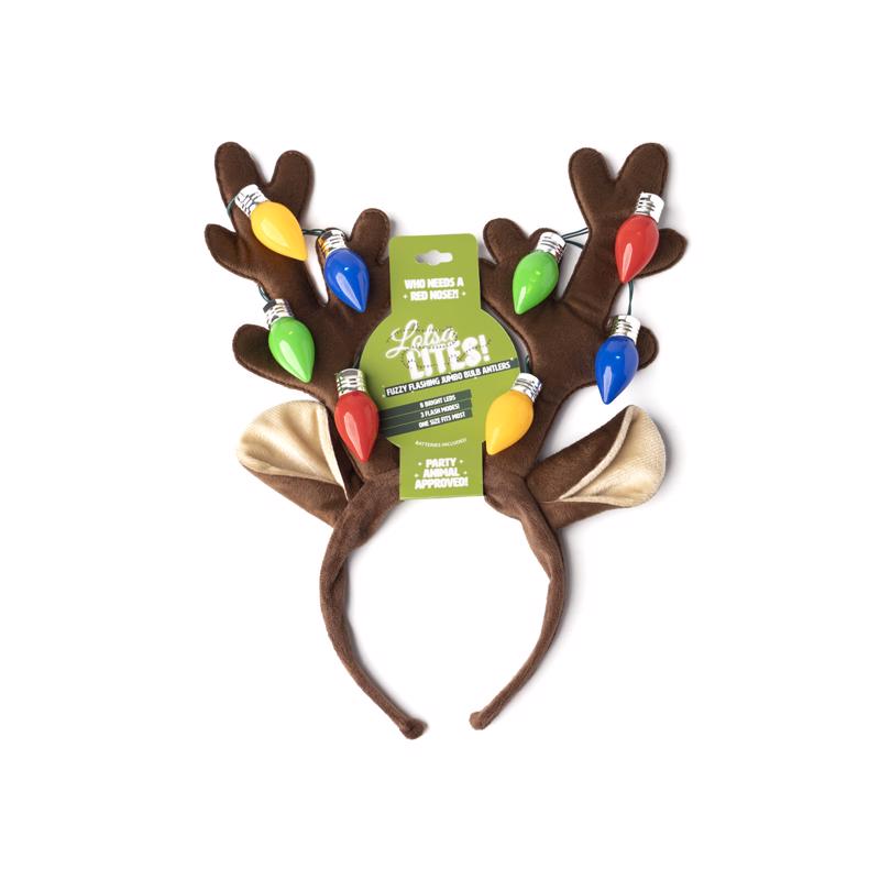 Lotsa Lites LED Antlers Headband 1 pk