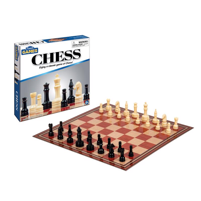 Playmaker Toys Classic Games Chess Plastic Black/Cream