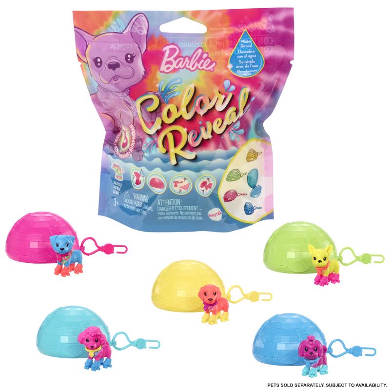 Mattel Barbie Color Reveal Pet Toy Assorted 5 pc